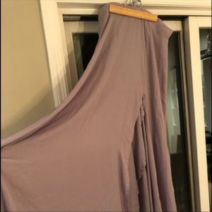 Lulu’s flowy long skirt dusty purple L